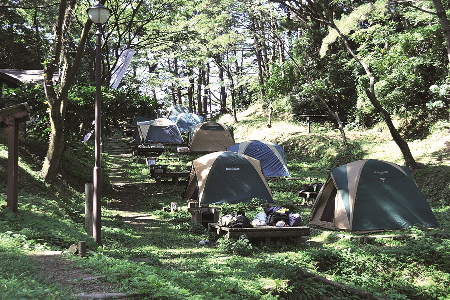 Mimoza Campground, adjacent to paradise-like Jōdogaura Coast