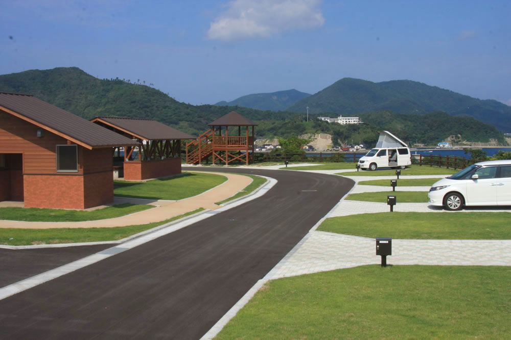 Shimane-bana Auto Campground, overlooking the Dōzen Caldera