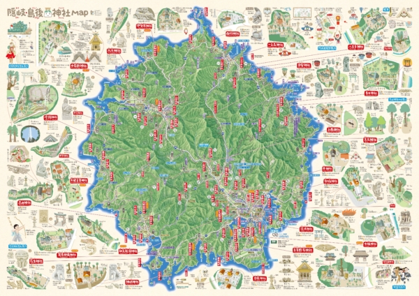 隠岐島後 神社MAP